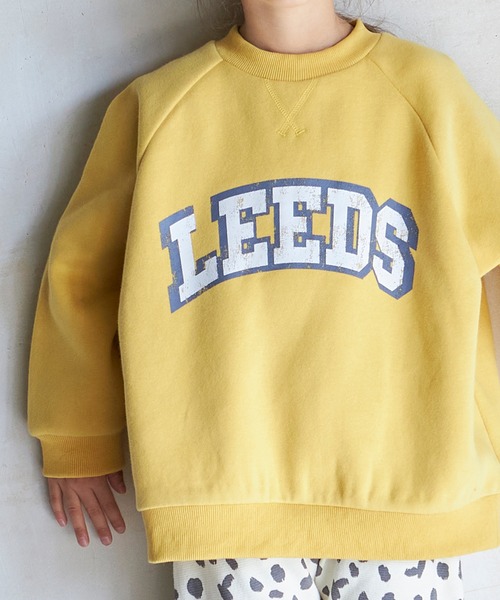 pairmanon(ペアマノン)の「裏起毛ビッグシルエット カレッジトレーナー(スウェット・キッズ・イエロー/グレー/ブルー/ネイビー・130/100/150/140/120/110/90)」の11枚目の写真