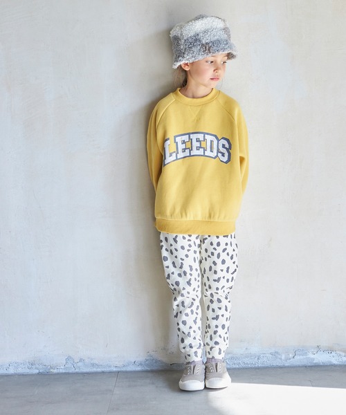 pairmanon(ペアマノン)の「裏起毛ビッグシルエット カレッジトレーナー(スウェット・キッズ・イエロー/グレー/ブルー/ネイビー・130/100/150/140/120/110/90)」の12枚目の写真