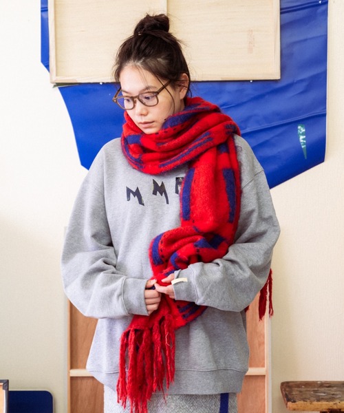 透明な空気のチェックマフラー(マフラー)|PAMM(パム) 透明な空気のチェックマフラー(マフラー)|PAMM(パム)