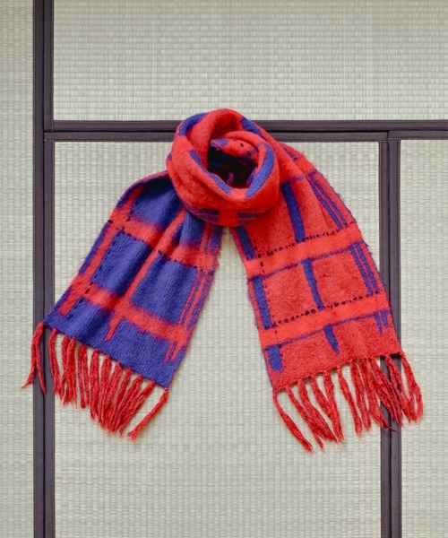 透明な空気のチェックマフラー（マフラー）｜PAMM（パム）の