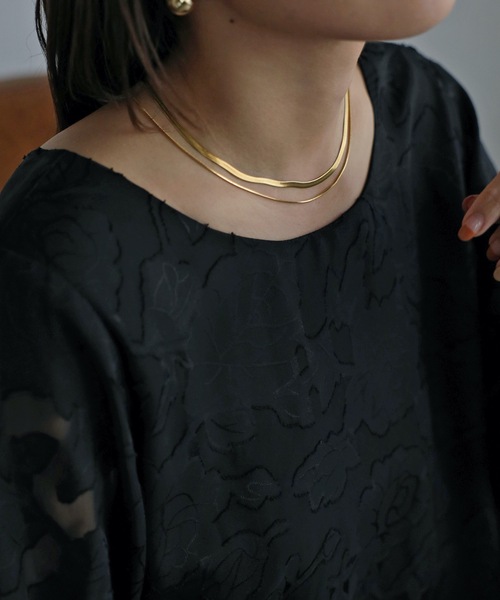 ap retro（アプレトロ）の「スネークチェーン2連ネックレス（ネックレス・レディース・シルバー/ゴールド・FREE）」の7枚目の写真