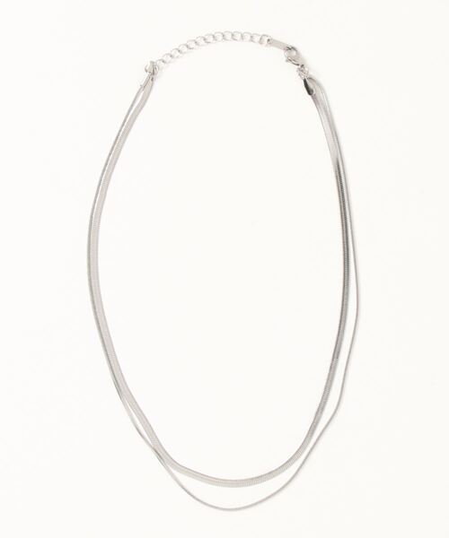 ap retro（アプレトロ）の「スネークチェーン2連ネックレス（ネックレス・レディース・シルバー/ゴールド・FREE）」の3枚目の写真