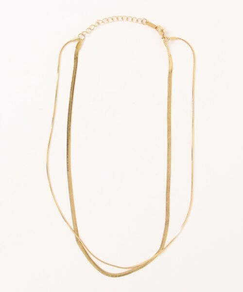 ap retro（アプレトロ）の「スネークチェーン2連ネックレス（ネックレス・レディース・シルバー/ゴールド・FREE）」の8枚目の写真