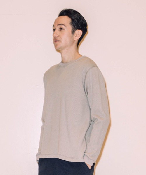 Jackman（ジャックマン）の「L/S Thermal Shirt（Tシャツ/カットソー・メンズ・ブラック/グレー/キナリ・X-LARGE/MEDIUM/LARGE）」の4枚目の写真