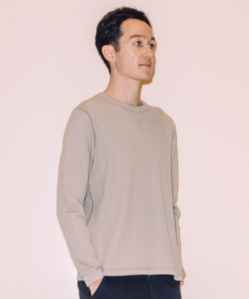 Jackman（ジャックマン）の「L/S Thermal Shirt（Tシャツ/カットソー・メンズ・ブラック/グレー/キナリ・X-LARGE/MEDIUM/LARGE）」の5枚目の写真