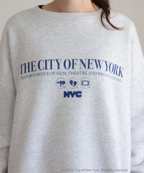 fredy emue(フレディエミュ)の「【GOOD ROCK SPEED/グッドロックスピード】NYCロゴ裏起毛スウェット(スウェット・レディース・ライトグレー・38)」の9枚目の写真