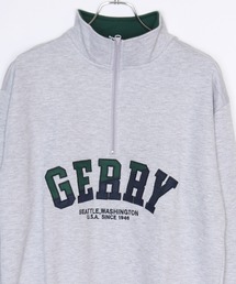 GERRY 裏毛ハーフジップ プルオーバー 長袖 スウェットシャツ