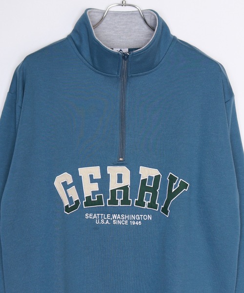 GERRY(ジェリー)の「GERRY 裏毛ハーフジップ プルオーバー 長袖 スウェットシャツ(スウェット・メンズ・グレー/ダークグリーン/ブラック/ブルー/ブルー系その他/ダークグレー/アッシュグレー/アイボリー・M/L/LL)」の18枚目の写真
