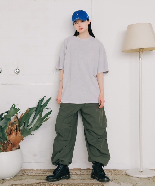 LOS ANGELES APPAREL(ロサンゼルスアパレル)の「LOS ANGELES APPAREL/ロサンゼルスアパレル 6.5OZ MINERAL WASH CREW NECK T-SHIRT 半袖Tシャツ ウォッシュ加工 オーバーサイズ(Tシャツ/カットソー・メンズ・ダークブラウン/ライム/アッシュグレー/チャコール・S/XL/M/L)」の22枚目の写真