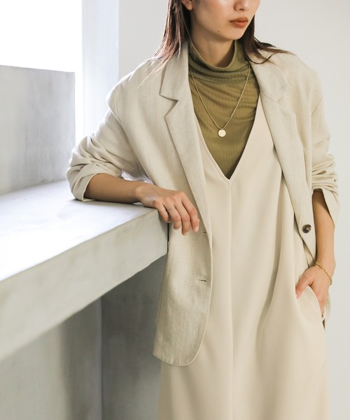 select MOCA（セレクトモカ）の「2wayスリットワンピース（ワンピース・レディース・アイボリー/ブラック・FREE）」の10枚目の写真