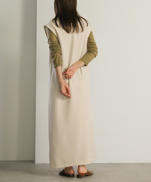 select MOCA（セレクトモカ）の「2wayスリットワンピース（ワンピース・レディース・アイボリー/ブラック・FREE）」の12枚目の写真