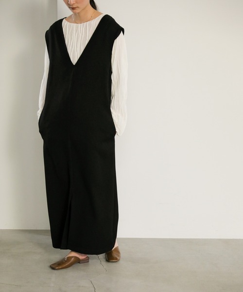 select MOCA（セレクトモカ）の「2wayスリットワンピース（ワンピース・レディース・アイボリー/ブラック・FREE）」の13枚目の写真