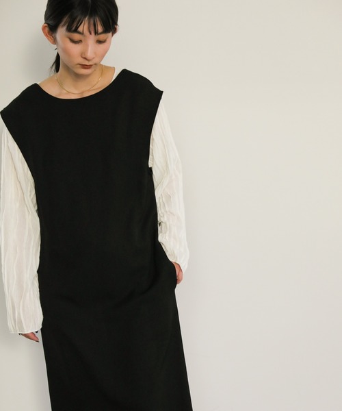 select MOCA（セレクトモカ）の「2wayスリットワンピース（ワンピース・レディース・アイボリー/ブラック・FREE）」の19枚目の写真