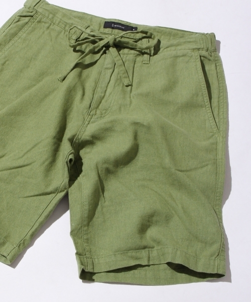 RAGEBLUE（レイジブルー）の「製品染めコットンリネンショーツ/563309（その他パンツ・メンズ・ブラック/ブラウン/ベージュ/オリーブ・MEDIUM/LARGE）」の4枚目の写真
