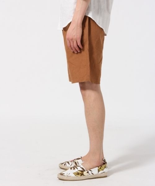 RAGEBLUE（レイジブルー）の「製品染めコットンリネンショーツ/563309（その他パンツ・メンズ・ブラック/ブラウン/ベージュ/オリーブ・MEDIUM/LARGE）」の8枚目の写真