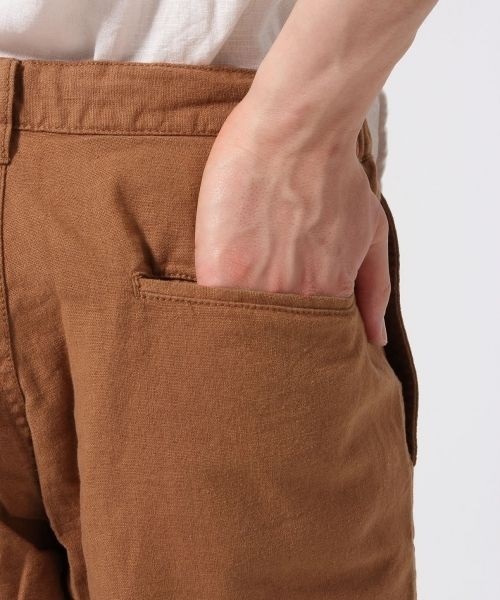 RAGEBLUE（レイジブルー）の「製品染めコットンリネンショーツ/563309（その他パンツ・メンズ・ブラック/ブラウン/ベージュ/オリーブ・MEDIUM/LARGE）」の5枚目の写真