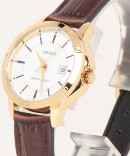 CASIO(カシオ)の「CASIO カシオ / 腕時計 アナログ クォーツ フェイクレザーベルト 日常生活防水 ラウンドフェイス 腕時計 /// LTP L シリーズ(アナログ腕時計・レディース・ブラウン/シルバー×ブルー/ブラック×ブラック/ブラック×シルバー/ゴールド×ブラウン/ブラック・FREE)」の1枚目の写真
