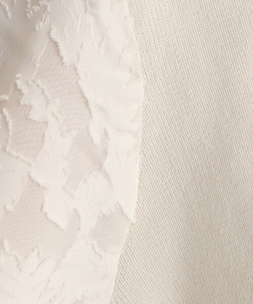 DRESKIP（ドレスキップ）の「◆【上品に着映える】お袖カットジャカード異素材ニット（ニット/セーター・レディース・ブラック/パープル/ライトベージュ・02/03）」の10枚目の写真