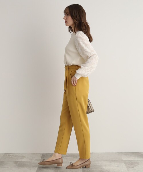 DRESKIP（ドレスキップ）の「◆【上品に着映える】お袖カットジャカード異素材ニット（ニット/セーター・レディース・ブラック/パープル/ライトベージュ・02/03）」の15枚目の写真