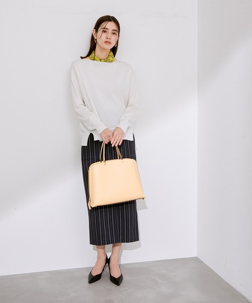 ROPE'(ロペ)の「ホールガーメントボートネックニットプルオーバー(ニット/セーター・レディース・ホワイト/ミント/ラベンダー・38)」の19枚目の写真