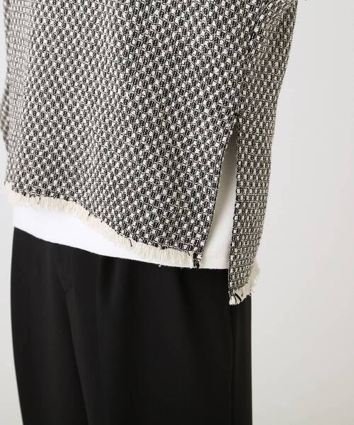 tk.TAKEO KIKUCHI（ティーケータケオキクチ）の「◆ツィードフリンジベスト（ベスト・メンズ・ブラック系3/ブラック・88）」の8枚目の写真