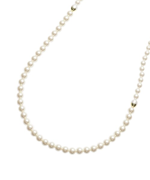 UNTITLED（アンタイトル）の「◆【セレモニー】メタルポイントパールネックレス（ネックレス・レディース・ゴールド/シルバー・99）」の4枚目の写真