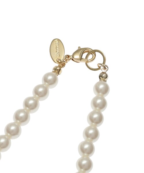 UNTITLED（アンタイトル）の「◆【セレモニー】メタルポイントパールネックレス（ネックレス・レディース・ゴールド/シルバー・99）」の5枚目の写真