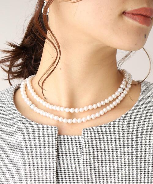 UNTITLED（アンタイトル）の「◆【セレモニー】メタルポイントパールネックレス（ネックレス・レディース・ゴールド/シルバー・99）」の7枚目の写真