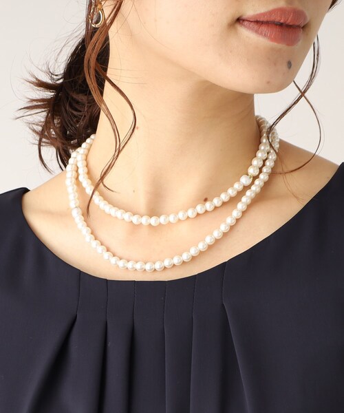UNTITLED（アンタイトル）の「◆【セレモニー】メタルポイントパールネックレス（ネックレス・レディース・ゴールド/シルバー・99）」の11枚目の写真