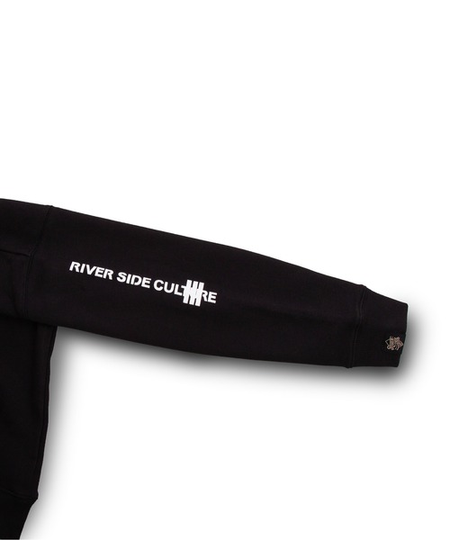 RIVER SIDE CULTURE(リバーサイドカルチャー)の「RIVER SIDE CULTURE/COTTON100% RSCエジプト文明ホルスの目モチーフ プルパーカー(M4)(パーカー・メンズ・杢グレー/ブルーグリーン/ブラック・MEDIUM/LARGE/X-LARGE)」の7枚目の写真