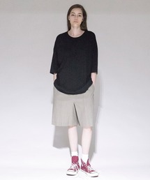 【VOAAOV】HIGH TWISTED ORGANIC COTTON Short Pants