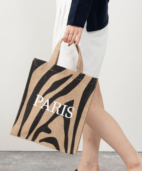 MAISON BENGAL（マイソンベンガル）の「【MAISON BENGAL/ メゾンベンガル】別注アニマルプリントトート（トートバッグ・レディース・ゼブラ/レオパード・FREE）」の2枚目の写真