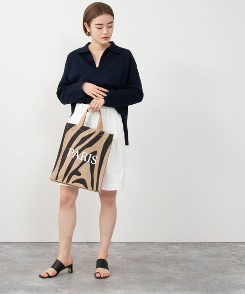 MAISON BENGAL（マイソンベンガル）の「【MAISON BENGAL/ メゾンベンガル】別注アニマルプリントトート（トートバッグ・レディース・ゼブラ/レオパード・FREE）」の11枚目の写真