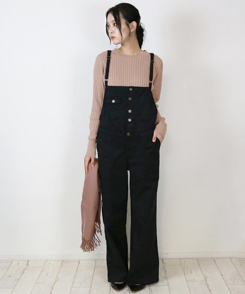 atONE(アットワン)の「atONE ラウンドネックリブニット 長袖(ニット/セーター・レディース・杢グレー/ダークグリーン/ブラック/バーガンディー/グレイッシュベージュ/オフホワイト・M-L/LL~3L/4L~5L/M~L)」の22枚目の写真