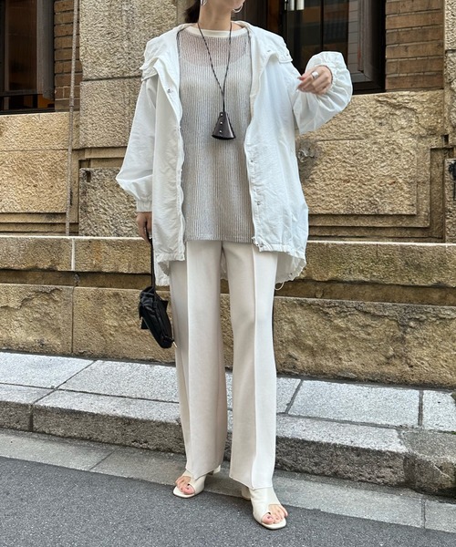 DouDou（ドゥドゥ）の「【WEB限定】ナイロンモンスターパーカー（ブルゾン・レディース・オフホワイト/ブラック・FREE）」の20枚目の写真