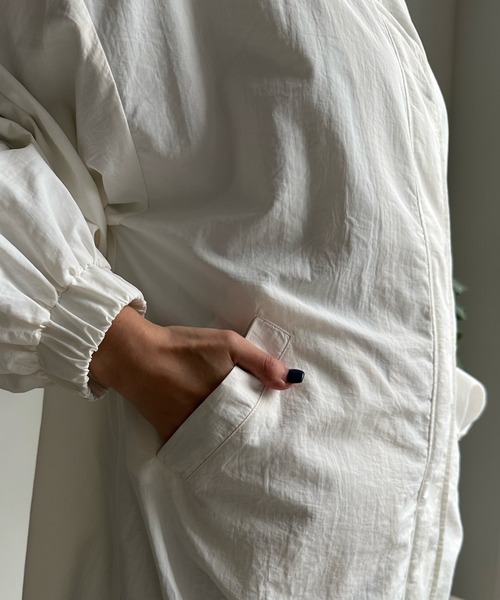 DouDou（ドゥドゥ）の「【WEB限定】ナイロンモンスターパーカー（ブルゾン・レディース・オフホワイト/ブラック・FREE）」の16枚目の写真