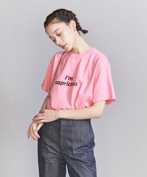 FUNG（ファング）の「＜FUNG＞ベーシック プリント Tシャツ（Tシャツ/カットソー・レディース・ピンク/ホワイト/ブラック・FREE）」の3枚目の写真