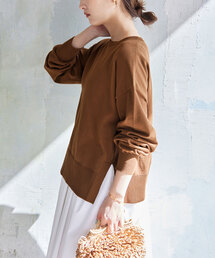 SLOBE IENA | アイスコットンクルーネックプルオーバー(ニット/セーター)