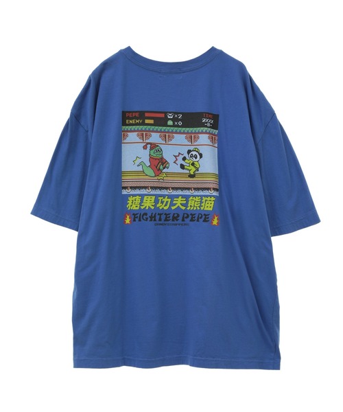 Candy Stripper（キャンディストリッパー）の「FIGHT PEPE BIG Tシャツ（Tシャツ/カットソー・レディース・ブルー/パープル/ブラック/オフホワイト・2）」の3枚目の写真