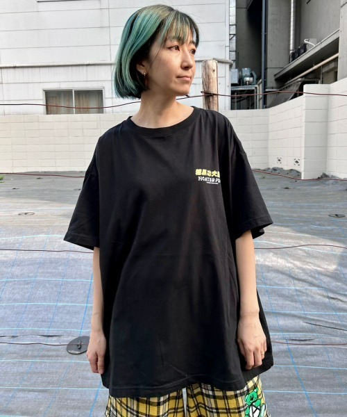Candy Stripper（キャンディストリッパー）の「FIGHT PEPE BIG Tシャツ（Tシャツ/カットソー・レディース・ブルー/パープル/ブラック/オフホワイト・2）」の17枚目の写真