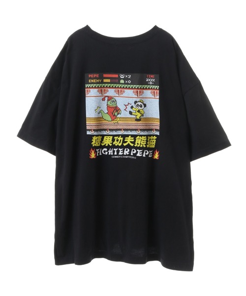 Candy Stripper（キャンディストリッパー）の「FIGHT PEPE BIG Tシャツ（Tシャツ/カットソー・レディース・ブルー/パープル/ブラック/オフホワイト・2）」の12枚目の写真