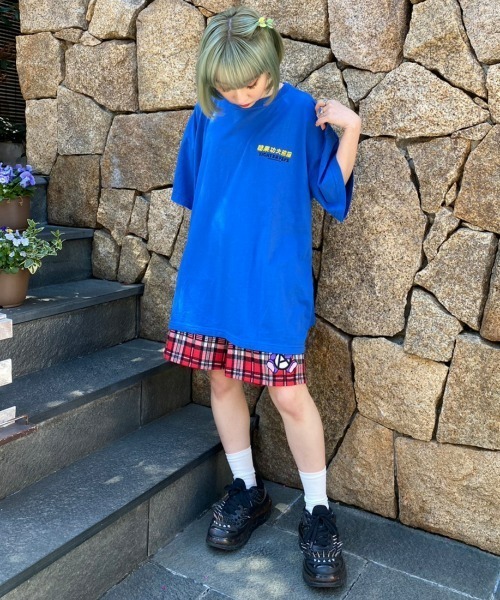 Candy Stripper（キャンディストリッパー）の「FIGHT PEPE BIG Tシャツ（Tシャツ/カットソー・レディース・ブルー/パープル/ブラック/オフホワイト・2）」の19枚目の写真