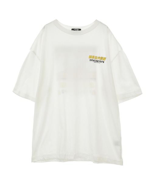 Candy Stripper（キャンディストリッパー）の「FIGHT PEPE BIG Tシャツ（Tシャツ/カットソー・レディース・ブルー/パープル/ブラック/オフホワイト・2）」の22枚目の写真