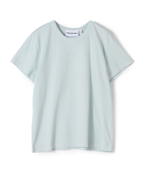 CAN PEP REY(キャンペプレイ)の「CAN PEP REY コットンTシャツ(Tシャツ/カットソー・レディース・ライトブルー/チャコールグレー/ホワイト/イエロー・S)」の4枚目の写真