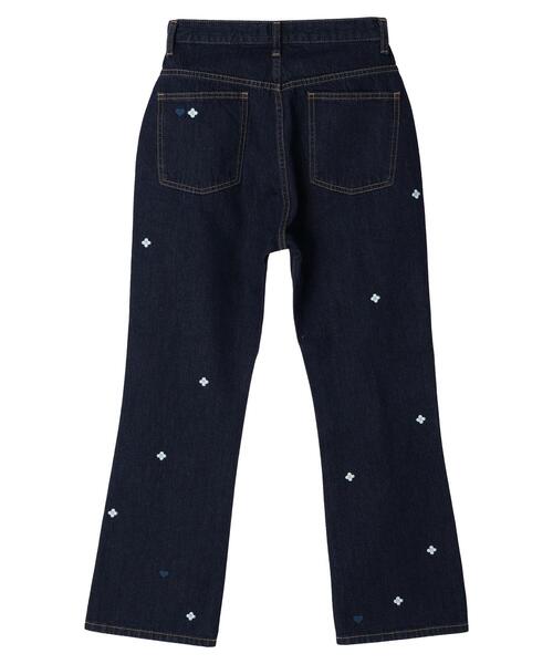 Green　Parks（グリーンパークス）の「・Double　Flags　ハナ&?　刺繍デニムパンツ（デニムパンツ・レディース・ワンウォッシュ/ライトインディゴブルー・L/M）」の11枚目の写真