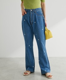 Green　Parks | ・Double　Flags　ハナ&?　刺繍デニムパンツ(デニムパンツ)