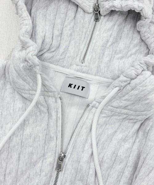 KIIT（キート）の「KIIT キート / FULL ZIP HOODIE フルジップフーディー（セットアップ） ジップパーカー / KIP-T94-001（パーカー・メンズ・ホワイト/グレイッシュベージュ/ブラウン・1/3/2）」の8枚目の写真
