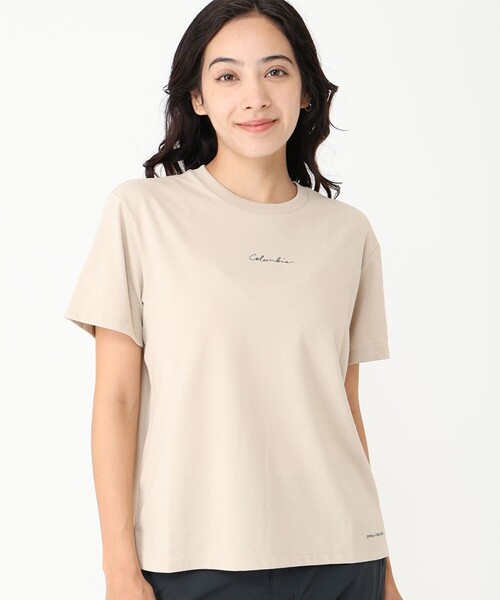 Columbia(コロンビア)の「Columbia/ ポーラーパイオニアII ショートスリーブTシャツ /コロンビア(Tシャツ/カットソー・レディース・グリーン/ネイビー/ホワイト/ピンク/ベージュ/イエロー/ブラック/ストーン/パープル/ブルー/ブラック系その他・S/M/XL/L)」の6枚目の写真