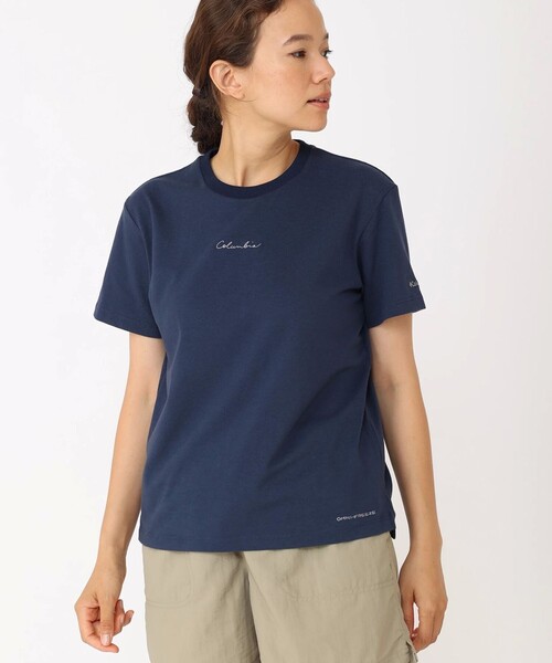 Columbia(コロンビア)の「Columbia/ ポーラーパイオニアII ショートスリーブTシャツ /コロンビア(Tシャツ/カットソー・レディース・グリーン/ネイビー/ホワイト/ピンク/ベージュ/イエロー/ブラック/ストーン/パープル/ブルー/ブラック系その他・S/M/XL/L)」の8枚目の写真