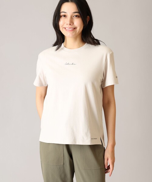 Columbia(コロンビア)の「Columbia/ ポーラーパイオニアII ショートスリーブTシャツ /コロンビア(Tシャツ/カットソー・レディース・グリーン/ネイビー/ホワイト/ピンク/ベージュ/イエロー/ブラック/ストーン/パープル/ブルー/ブラック系その他・S/M/XL/L)」の3枚目の写真